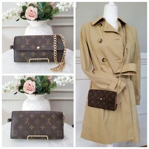 Louis Vuitton Monogram Sarah Wallet & Minibag